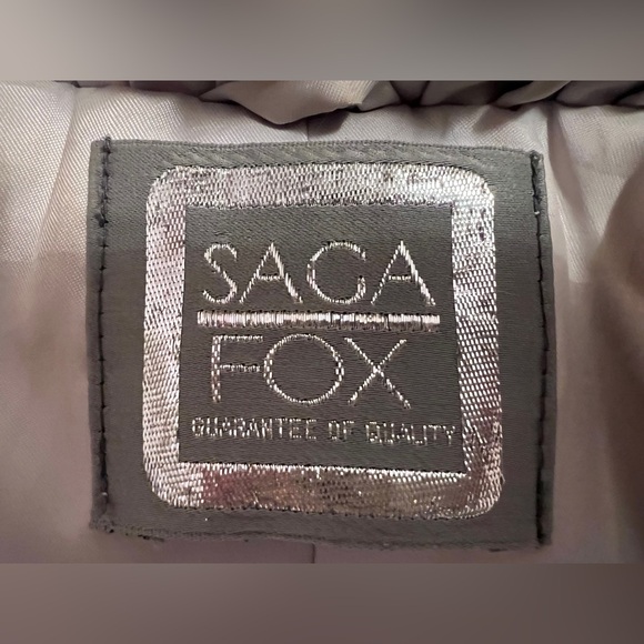 Saga Vintage Silver Label Genuine Fox Fur Coat S - Picture 3 of 11